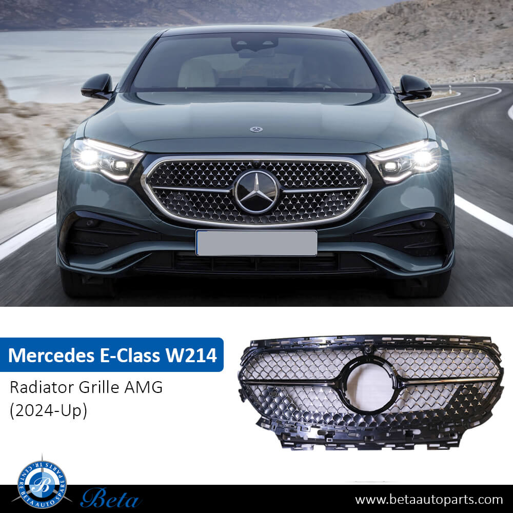 Mercedes E-Class W214 (2024-Up), Radiator Grille Stars Look with Camera Hole for Normal AMG, China, 2148804501 Mercedes E-Class W214 (2024-Up), Radiator Grille Stars Look with Camera Hole for Normal AMG, China, 2148804501